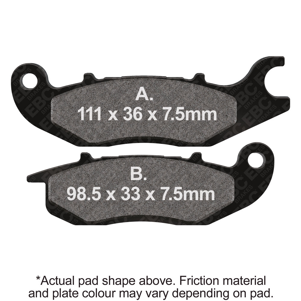 EBC 04-10 Honda CBR 125 R 6 Bolt Front Disc/Canada Front Left Sintered HH/R Brake Pads