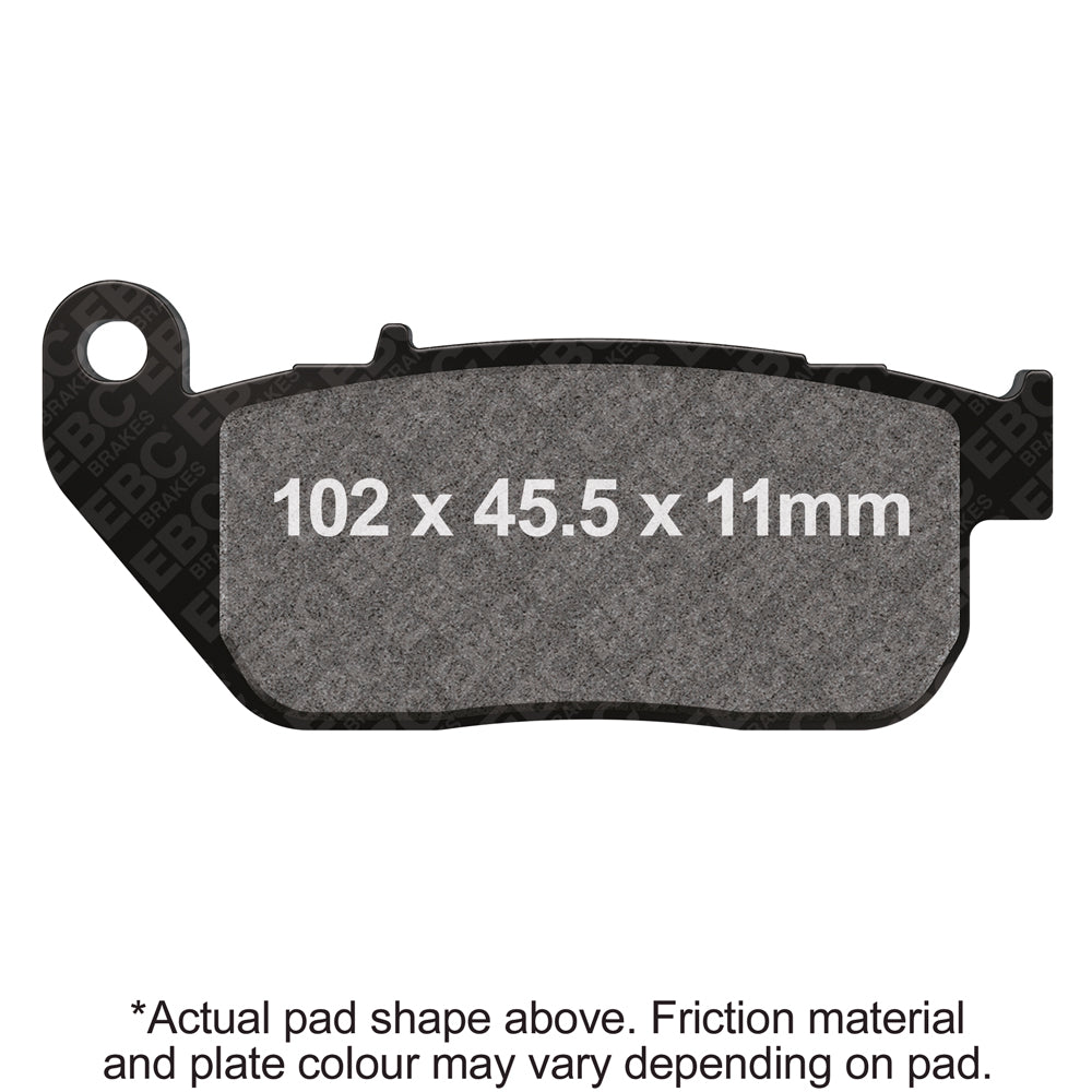EBC 04-10 H-D Sportster XL 883 Sportster Standard Front Left/Right Semi-Sintered Vee Brake Pads