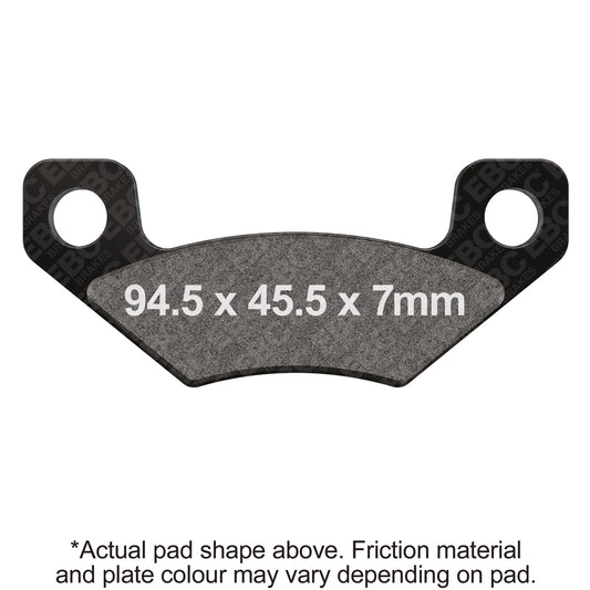 EBC 13-14 Can Am Commander 800 (STD 800R/RX 1000/Locking Rear Diff) Front Left/Right R Brake Pads