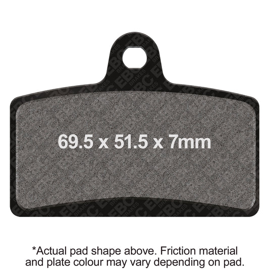 EBC 05-06 Derbi GPR 125/Nude Radial Caliper Front Left FA-SFA-X Brake Pads