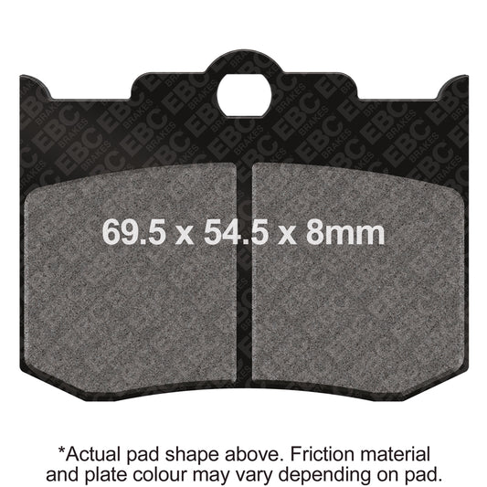 EBC Performance Machine Calipers 137 X 4 (2006) Sintered HH Brake Pads