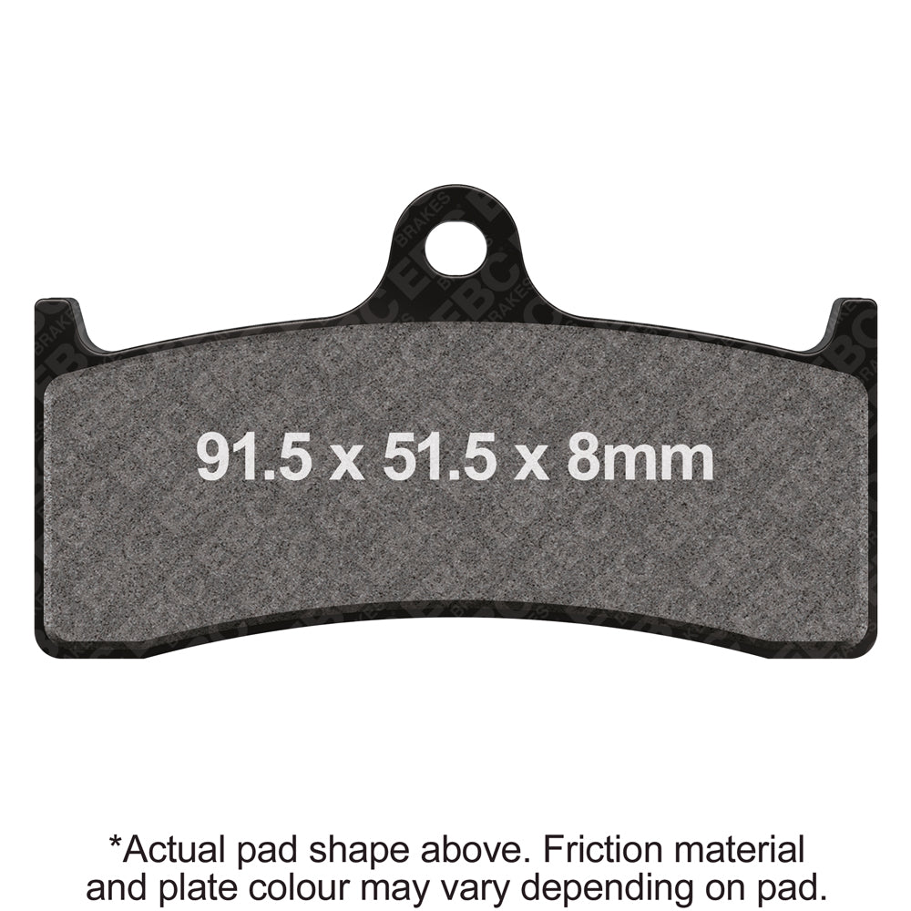 EBC 96-99 Kawasaki ZX 750 ZX7RR ZX (6 Pist Nissin Caliper) Front Left/Right Sintered HH Brake Pads