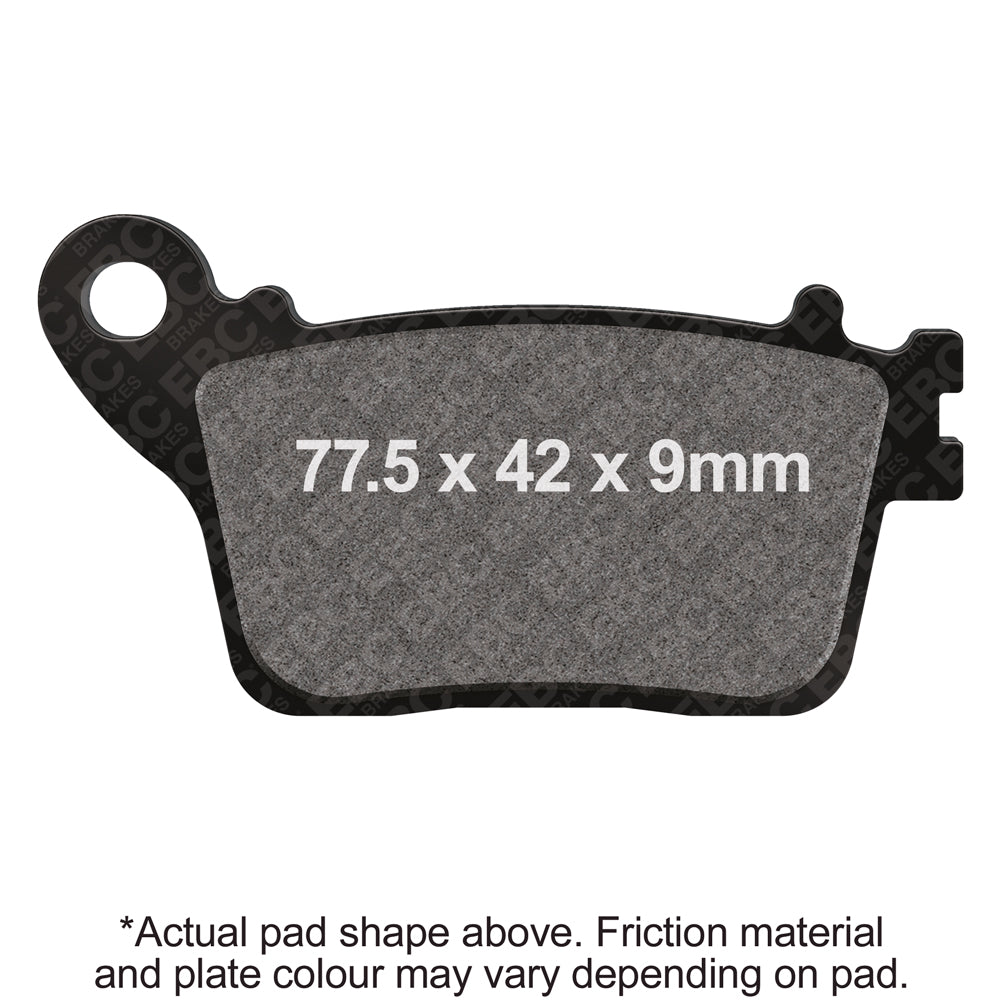 EBC 01-17 Honda CBR 600 RR Rear Right Semi-Sintered Vee Brake Pads