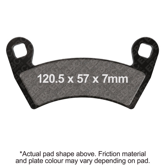 EBC 16-20 Polaris General 1000 EPS (2 Seater)Front Left/Right R Series Sintered Brake Pads
