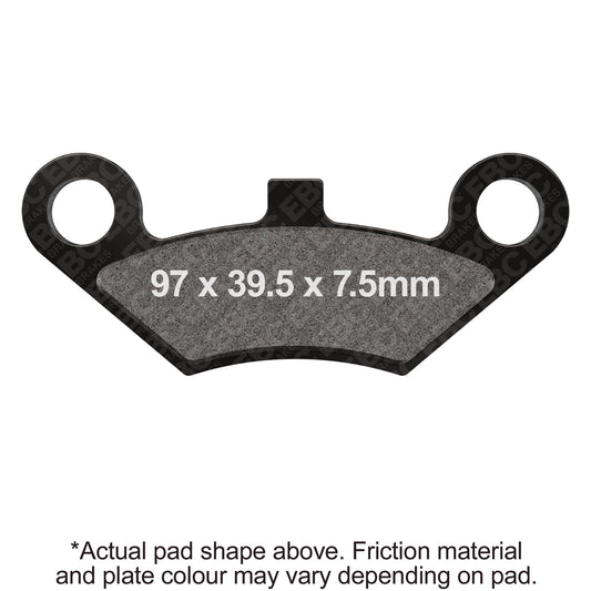 EBC 14-21 CF Moto CF 400 ATR-2L/2S Gen 1 Front Left/Right R Series Sintered Brake Pads Brake Pads