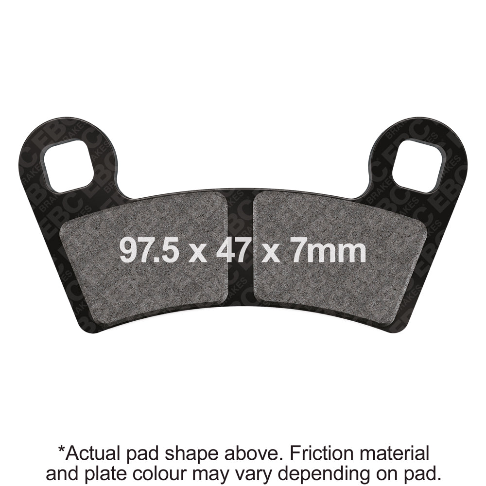 EBC 2008 Polaris Outlaw 450 S Front Left/Right R Series Sintered Brake Pads