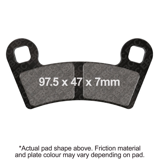 EBC 2008 Polaris Outlaw 450 S Front Left/Right R Series Sintered Brake Pads