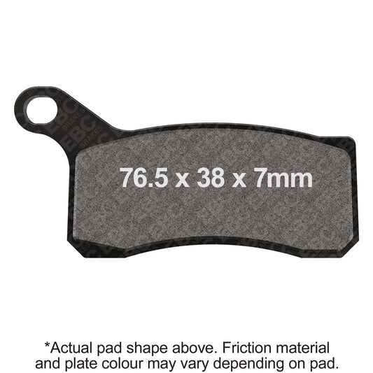 EBC 09-12 KTM SX 450 Front Left/Right R Series Sintered Brake Pads
