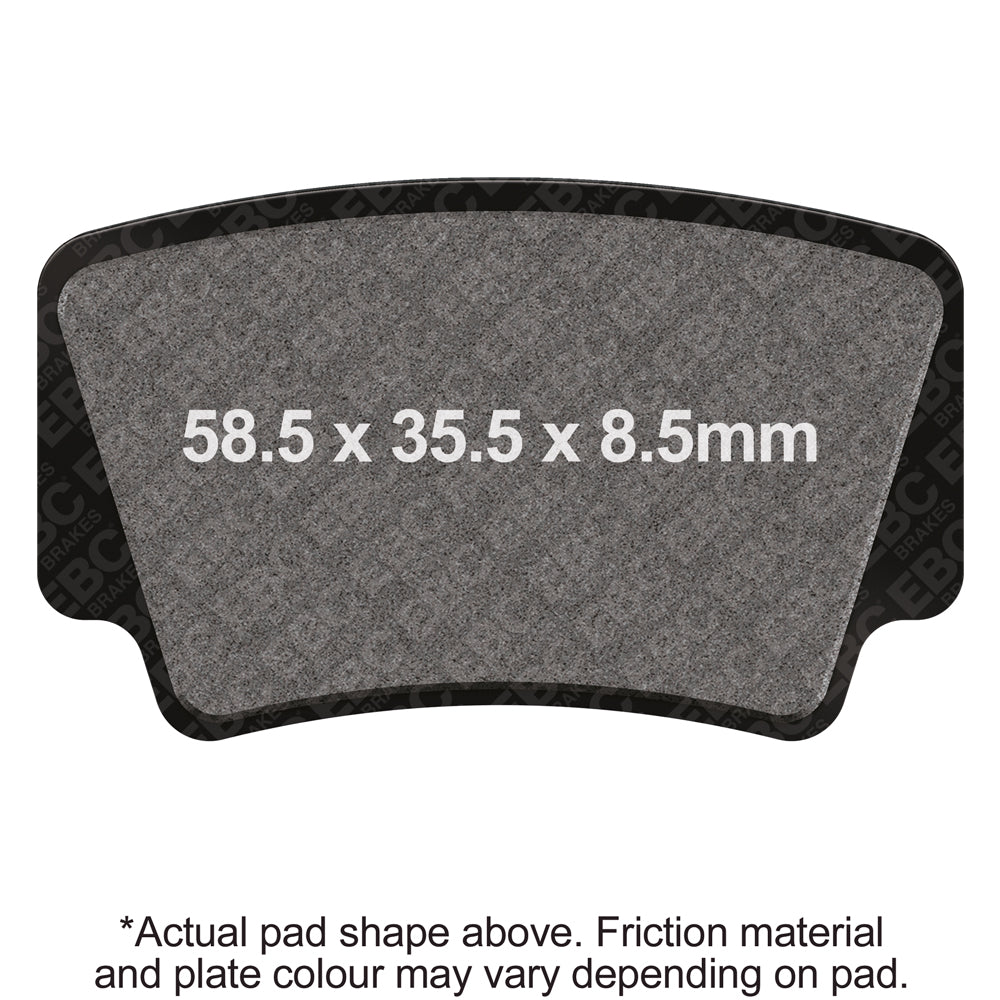 EBC 09-12 KTM SX 450 Rear Left/Right R Series Sintered Brake Pads