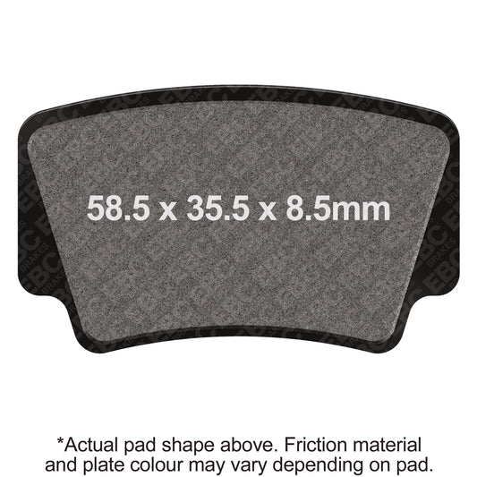 EBC 09-12 KTM SX 450 Rear Left/Right R Series Sintered Brake Pads