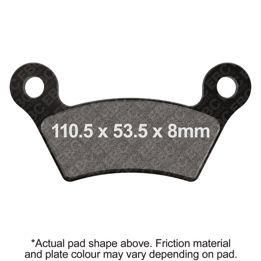 EBC 08-09 Can Am Spyder RS SE5 Rear Left Semi-Sintered Vee Brake Pads