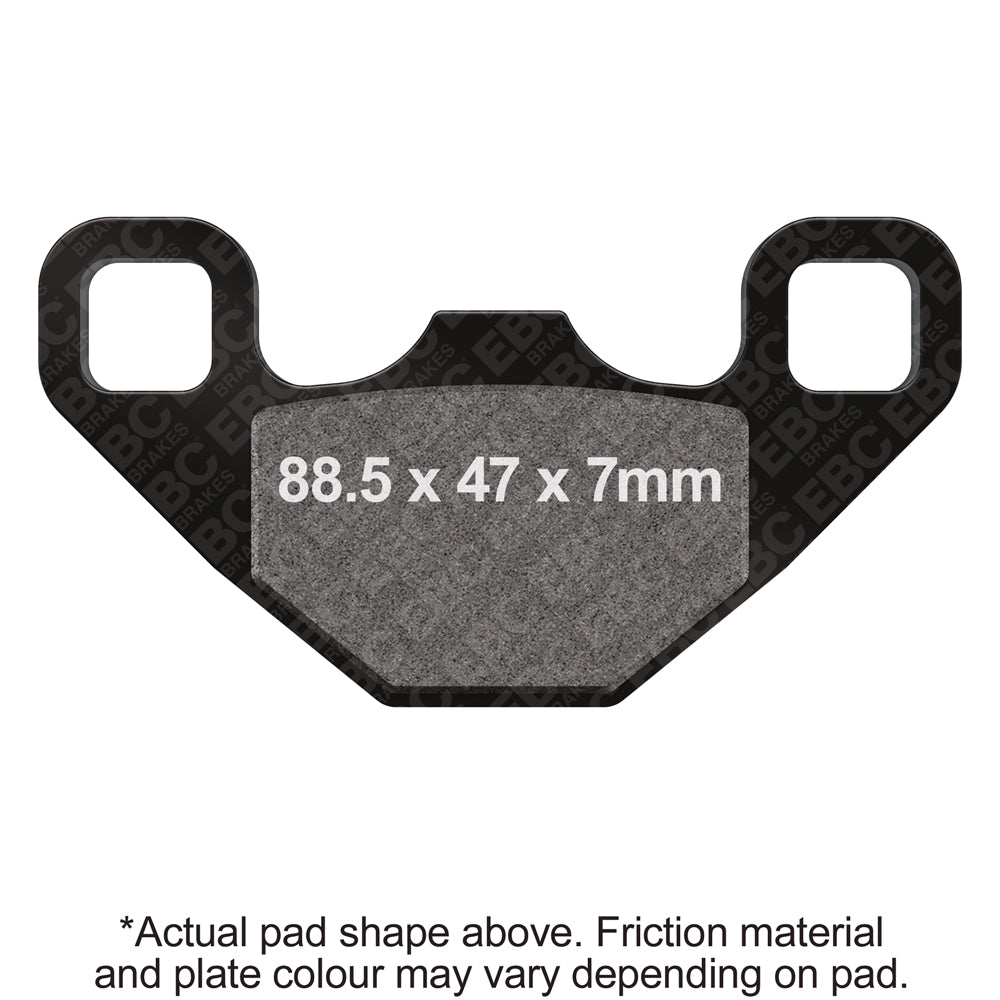 EBC 09-15 Polaris RZR 170 Rear Left R Series Sintered Brake Pads