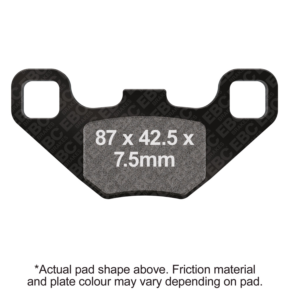 EBC 10-14 Polaris Phoenix (Rear Drum Model) Front Left/Right R Series Sintered Brake Pads