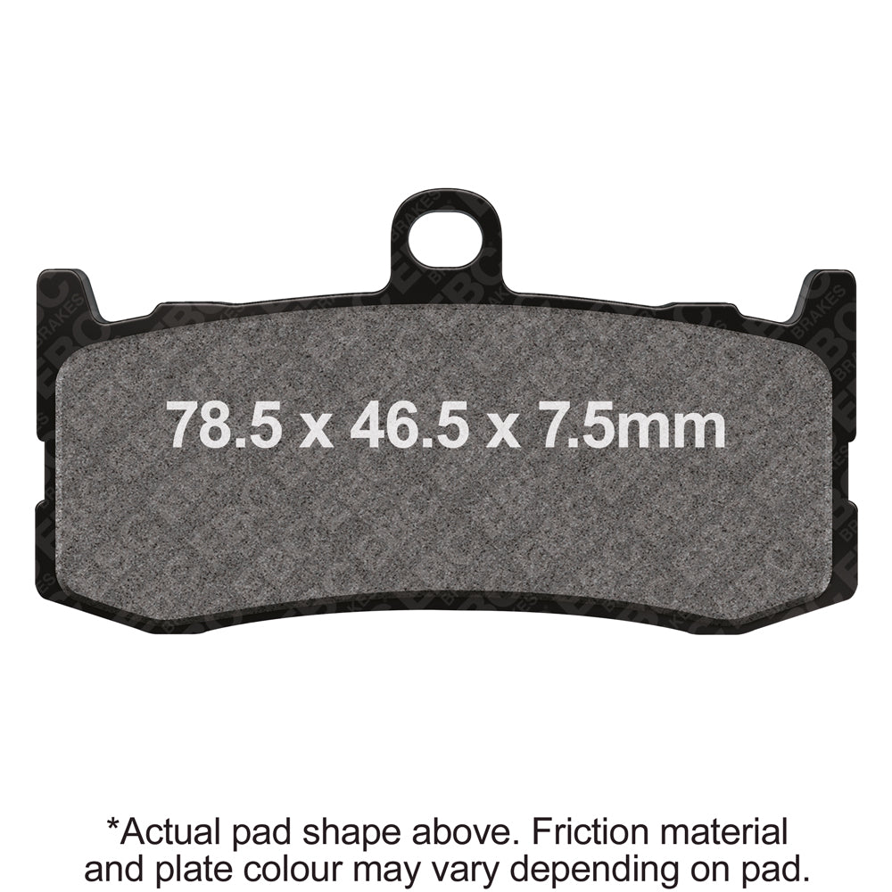 EBC 09-12 Triumph Hinckley Daytona 675 (w/Nissin MB Caliper) Frt Left/Right Sintered HH/R Brake Pads
