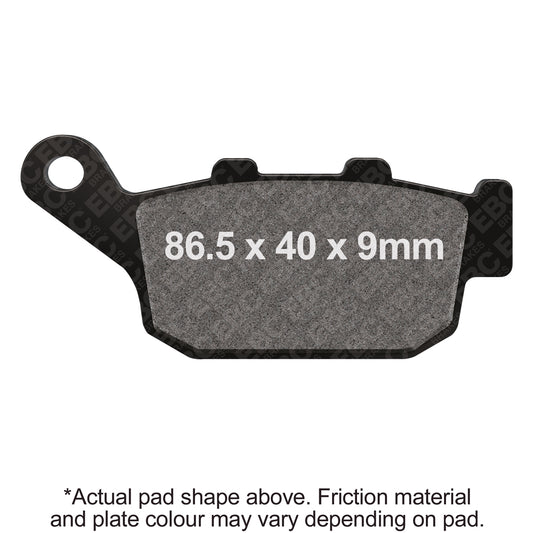 EBC 11-14 Honda CBR 250 R Model Rear Left/Right FA-SFA-TT-X Brake Pads