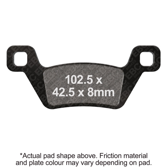 EBC 10-11 Kymco ATV MXU 500 4x4 IRS (Carb Models) Front Left/Right R Series Sintered Brake Pads
