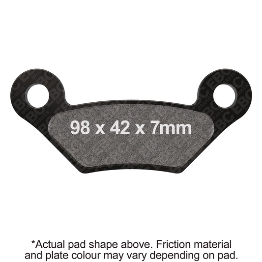 EBC 10-11 John Deere HPX 4x4 Gator Front Left/Right R Series Sintered Brake Pads Brake Pads