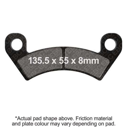 EBC 14-16 Arctic Cat Side X Side 1000 Wildcat 4X Front Left/Right R Sintered Brake Pads Brake Pads