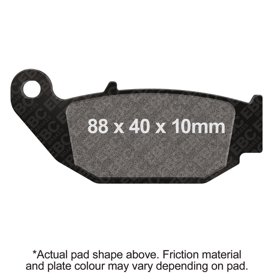 EBC 13-21 Honda CRF 250 L Rear Right R Series Sintered Brake Pads