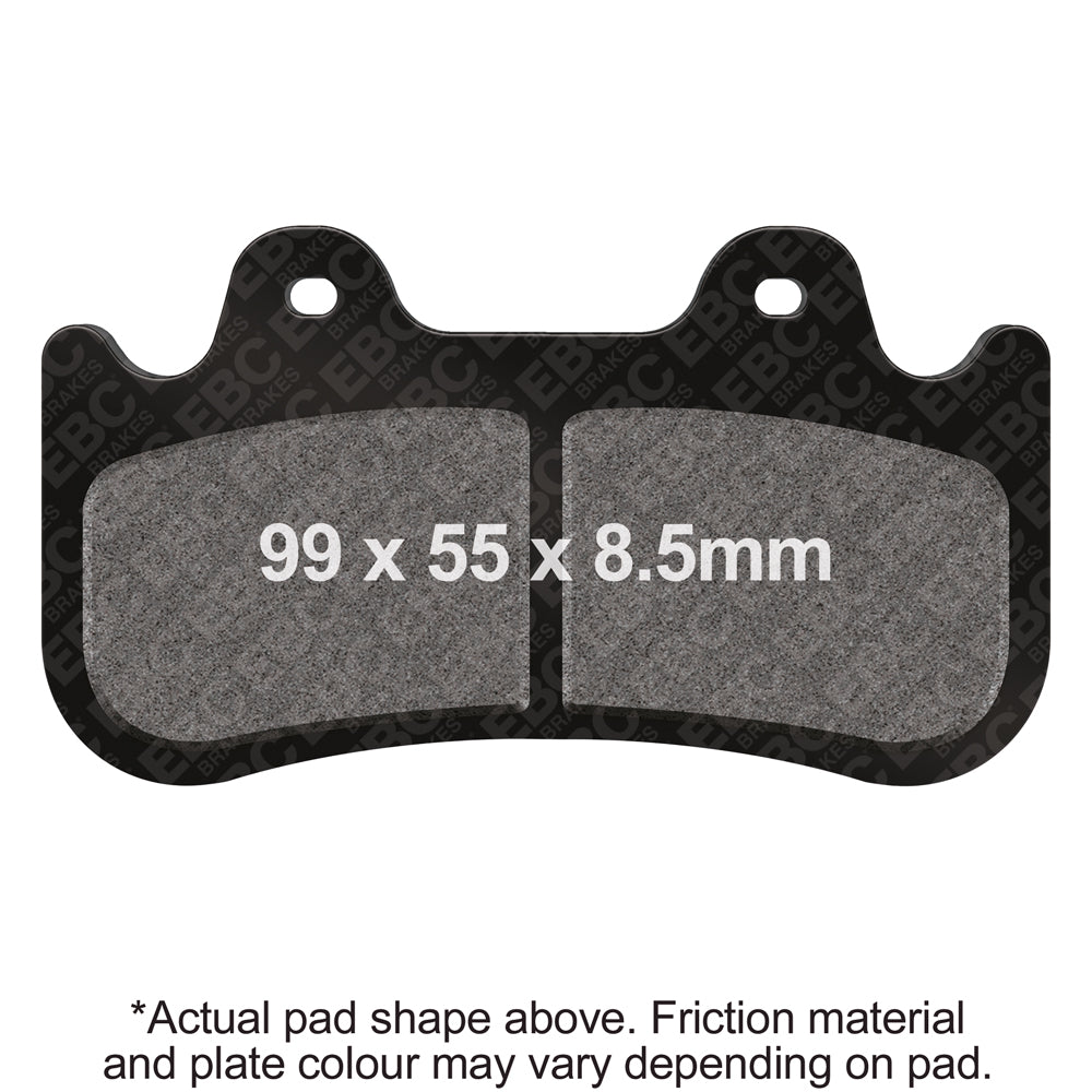EBC JayBrake Calipers 6 PF-L (6 Piston 11.5in Rotor Lower Height Friction) Sintered HH Brake Pads
