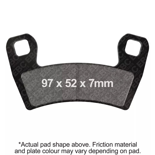 EBC 15-20 Polaris RZR 900 (50in All Options) Front Left/Right R Series Sintered Brake Pads