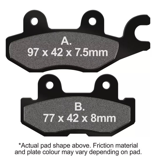 EBC 13-15 Coleman Powersports Outfitter 400 Front Left R Series Sintered Brake Pads