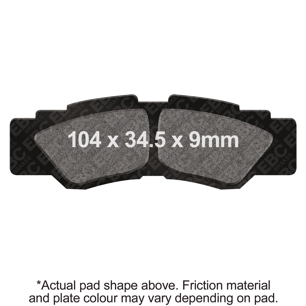 EBC 21-24 Yamaha RMAX 2 EPS YXE 10WP Front Left/Right R Series Sintered Brake Pads
