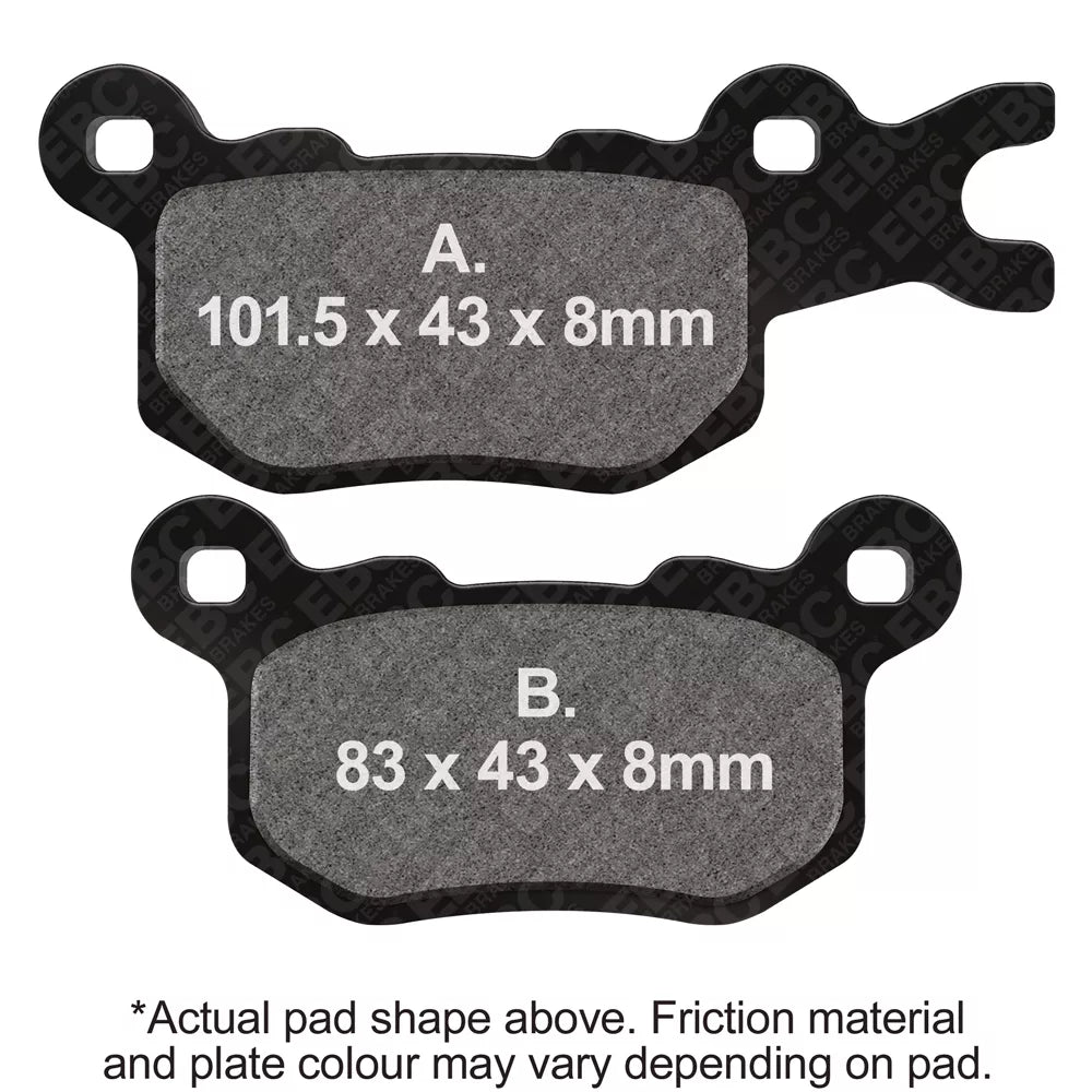 EBC 22-23 Can-AM Defender XT HD9 Rear Left R Series Sintered Brake Pads Brake Pads