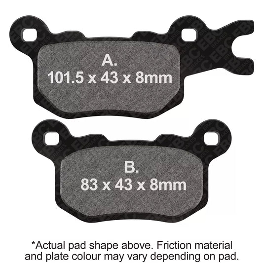 EBC 22-23 Can-AM Defender XT HD9 Rear Left R Series Sintered Brake Pads Brake Pads
