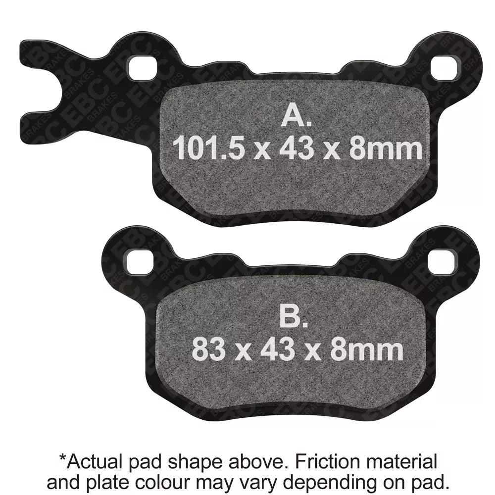 EBC 22-23 Can Am Commander 700 EFI/DPS/XT Front Right R Series Sintered Brake Pads