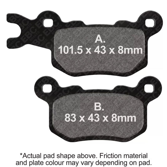 EBC 22-23 Can Am Commander 700 EFI/DPS/XT Front Right R Series Sintered Brake Pads