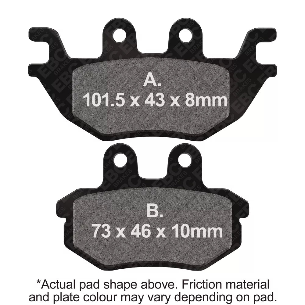 EBC 15-23 Kawasaki KAF 820 Mule PRO/FXT Rear Left/Right R Series Sintered Brake Pads