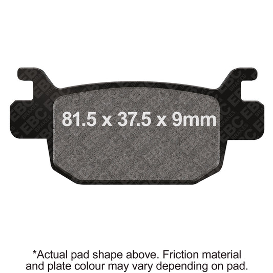 EBC 18-20 Benelli Leoncino 125 Rear Left/Right FA-SFA-TT-X Brake Pads