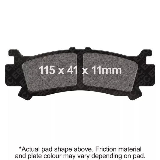 EBC 16-22 Honda SXS 1000 Pioneer (2 Seater) Front Left R Series Sintered Brake Pads