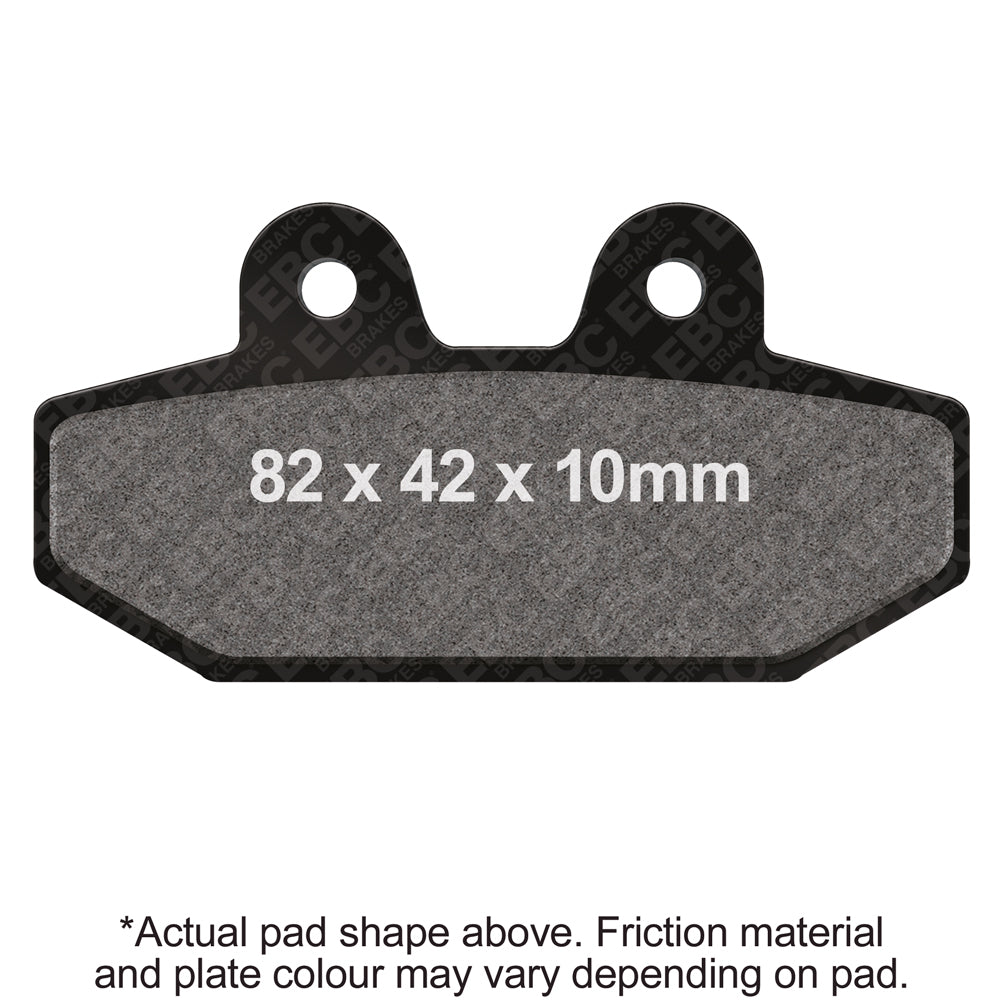 EBC 18-22 H-D Softail FLFB Fatboy 107 (6 Wheel Options) Rear Right Semi-Sintered Vee Brake Pads