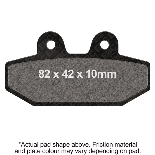 EBC 18-22 H-D Softail FLFB Fatboy 107 (6 Wheel Options) Rear Right Semi-Sintered Vee Brake Pads