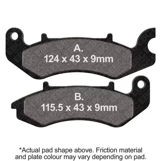 EBC 18-20 Benelli BN125 Front Left FA-SFA-X Brake Pads