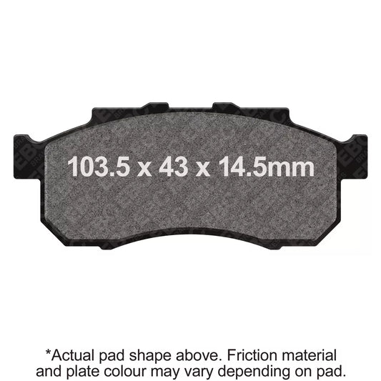 EBC 15-17 Honda SXS 500 SXS M2 Pioneer (2 Seater) Front Left/Right R Series Sintered Brake Pads