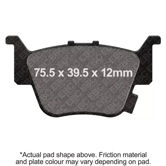 EBC 15-17 Honda SXS 500 SXS M2 Pioneer (2 Seater) Front Left R Series Sintered Brake Pads