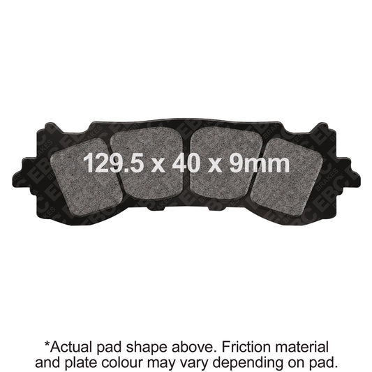 EBC 18-24 Honda GL 1800 Goldwing Manual Front Left/Right Semi-Sintered V Brake Pads