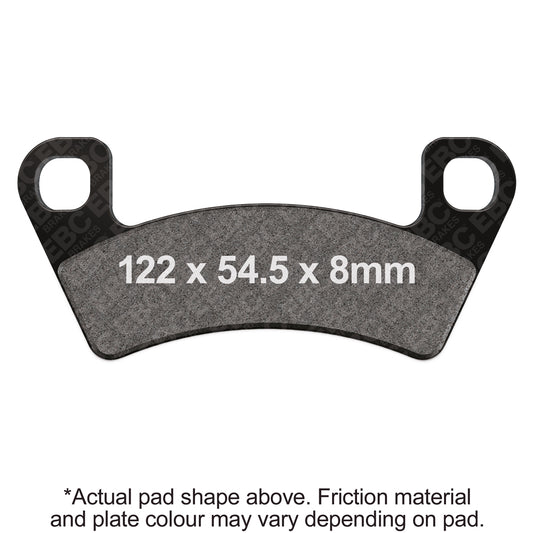 EBC 18-23 Arctic Cat Side X Side 1000 Wildcat XX (LTD/SE) Front Left/Right Sintered R Brake Pads
