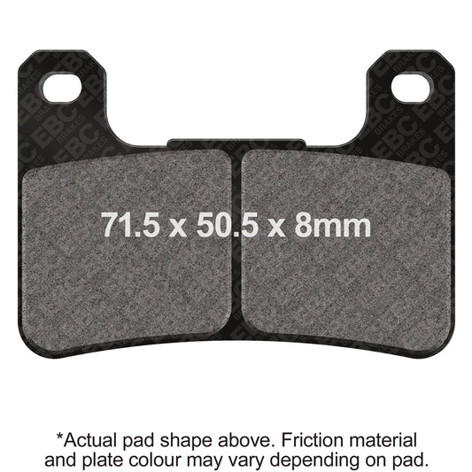 EBC 08-10 Kawasaki ZX10 R Ninja ZX 1000 E8F Front Left/Right GPFAX HH Race Brake Pads