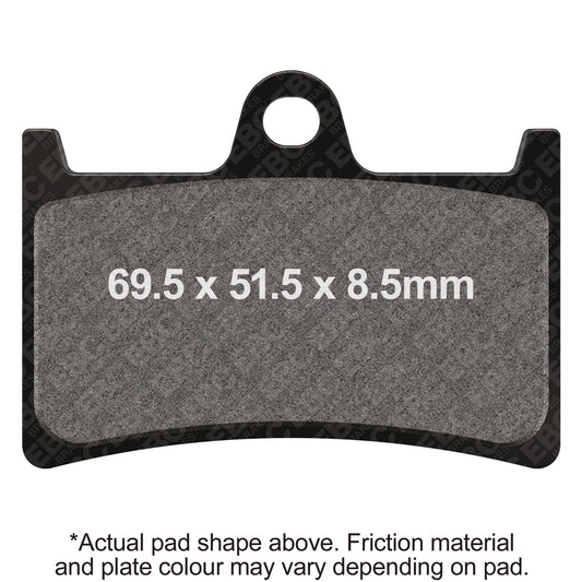 EBC 05-07 Yamaha YZF-R6 310mm Rotor Front Left/Right GPFAX HH Race Brake Pads