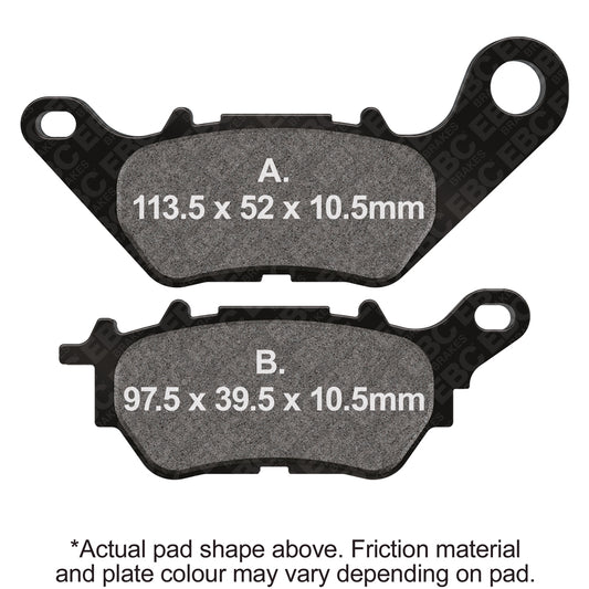 EBC 16-23 Yamaha MT-03 MT ABS Rear GPFAX Sintered HH Race Brake Pads
