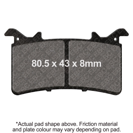 EBC 20-23 Honda CBR 1000 Fireblade RR-R SP Nissin Caliper Front Left/Right GPFAX HH Race Brake Pads