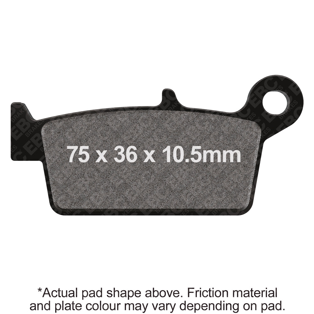 EBC 92-95 Honda CR 80 R Rear Left/Right Sintered MXS Series Brake Pads
