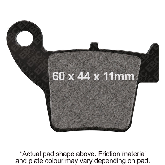 EBC 02-03 Honda CR 125 R Rear Right Sintered MXS Sport Brake Pads