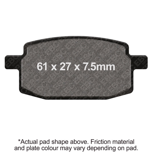 EBC 02-05 Yamaha Zuma 50 2T Front Left FA-SFA-X Brake Pads