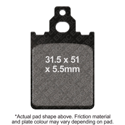 EBC 05-06 Vespa PX 150 All Models Front Left FA-SFA-X Brake Pads