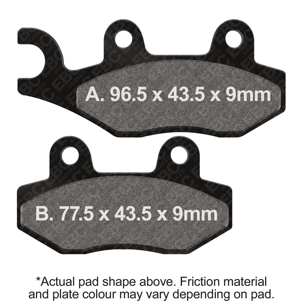 EBC 07-16 Suzuki AN 400 Burgman Front Left FA-SFA-X Brake Pads